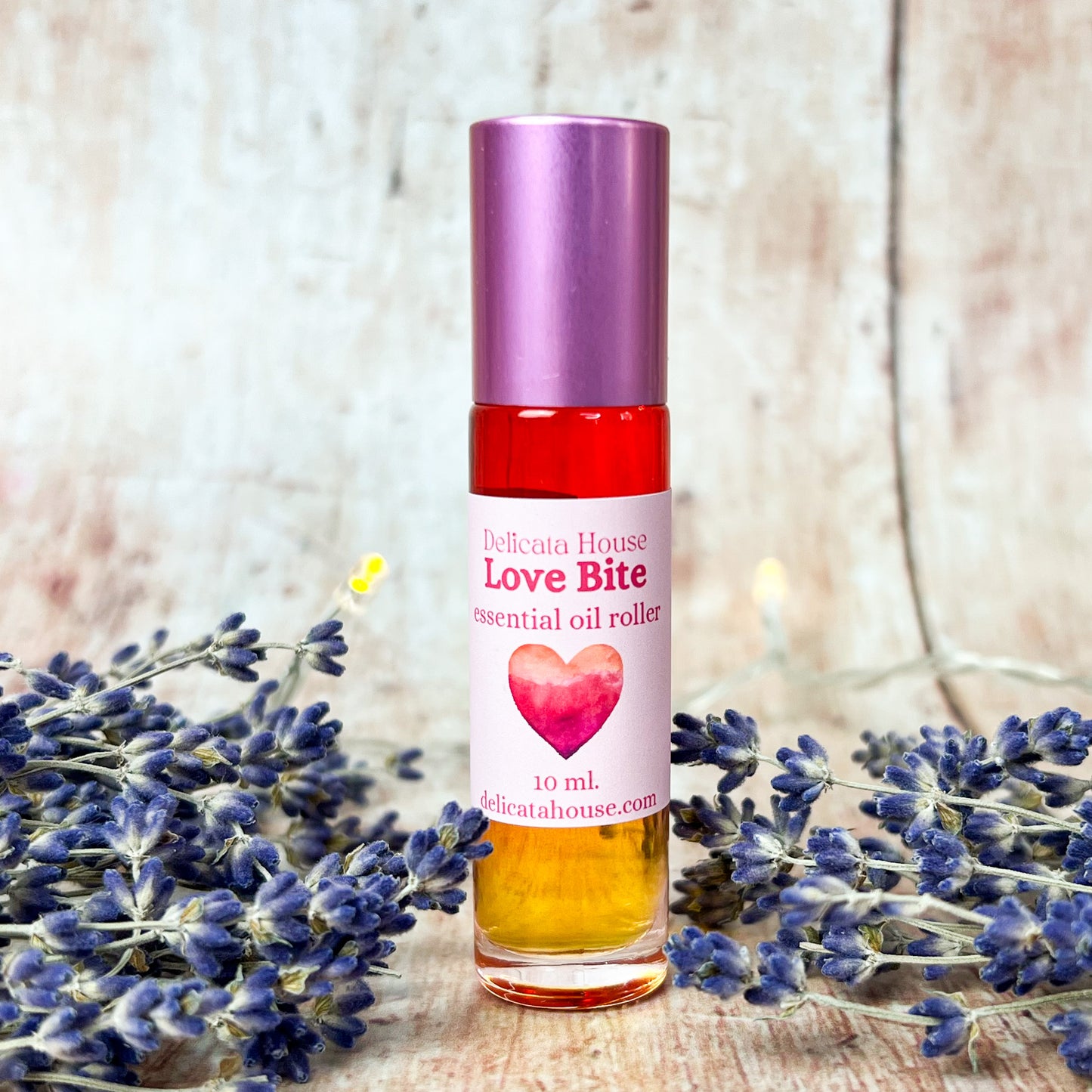 Love Bite Essential Oil Roller - Romance, Passion, Affection, Aphrodisiac - Gift for Lover, Girlfriend