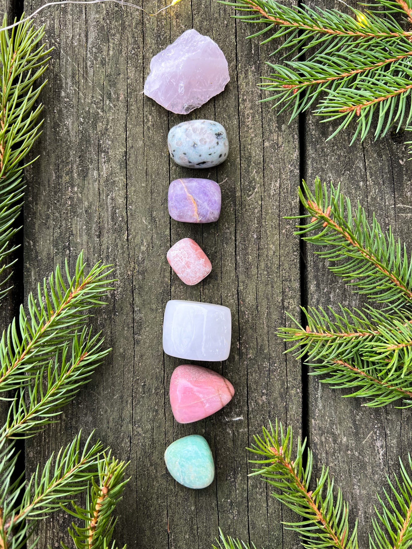 Love & Harmony Crystal Set - Crystals for Heart Chakra Healing - Relationship Crystals -