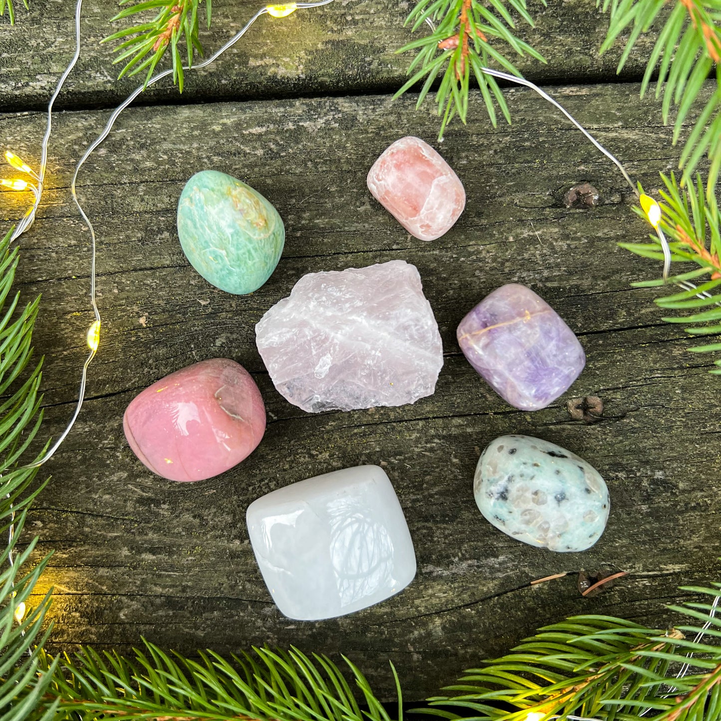 Love & Harmony Crystal Set - Crystals for Heart Chakra Healing - Relationship Crystals -