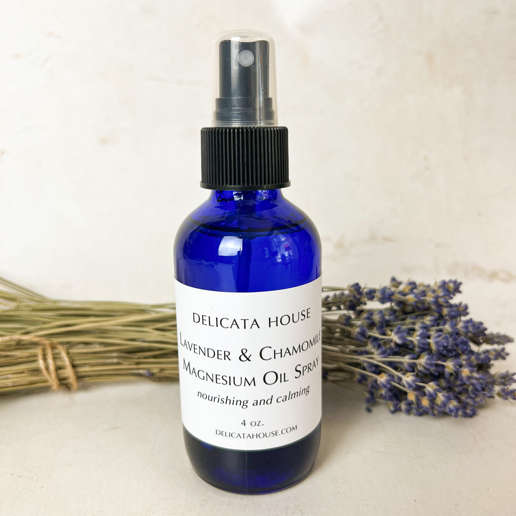 Lavender & Chamomile Magnesium Oil Spray - Magnesium Spray