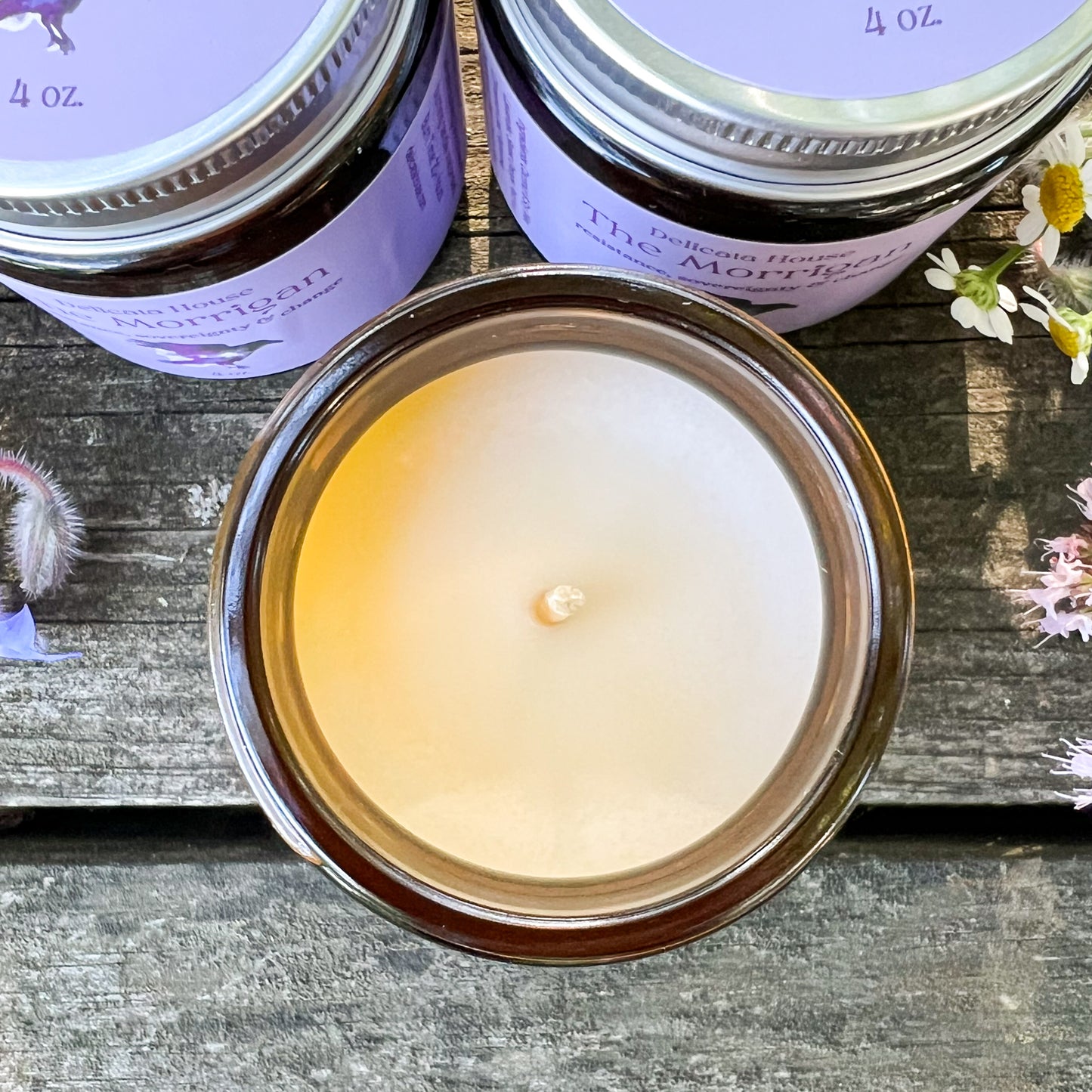 The Morrigan Candle - For Resistance, Sovereignty & Change - Phthalate Free, Vegan, Hand-Poured, Coconut Soy Wax Candle, Mythology, Folklore