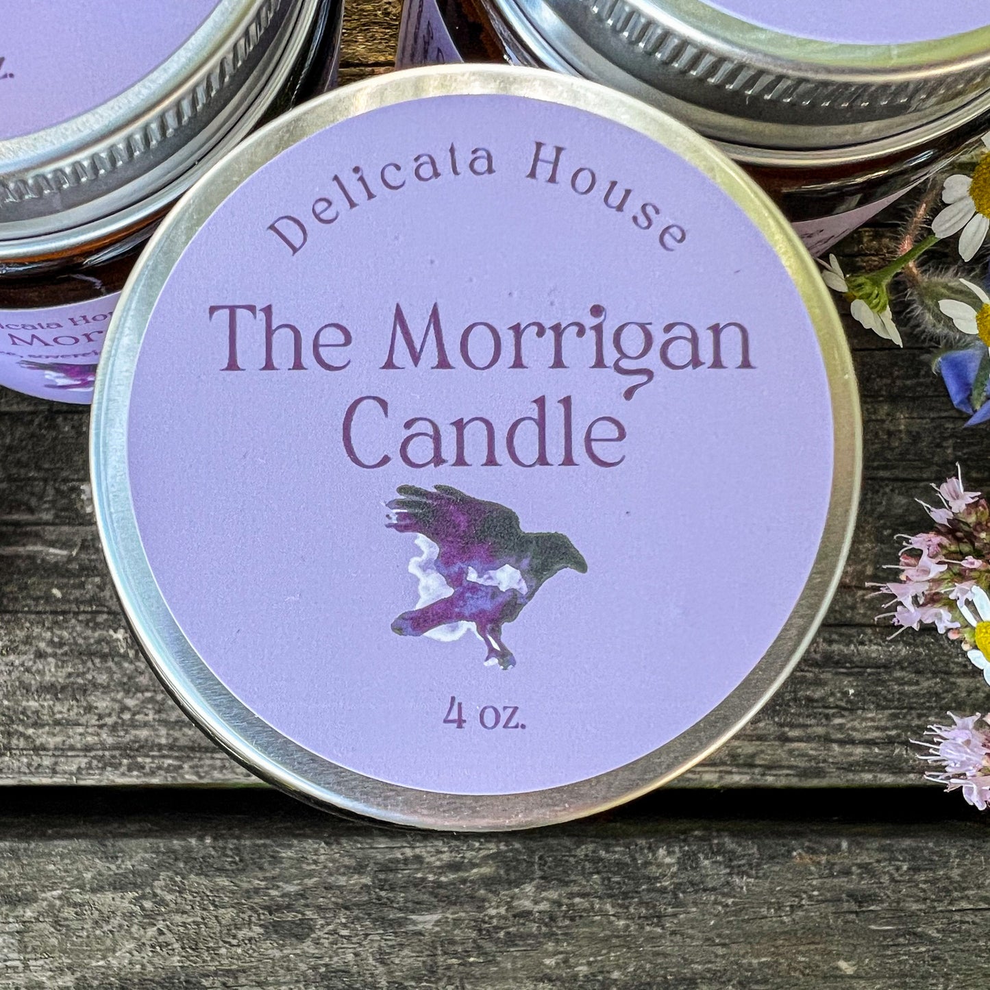 The Morrigan Candle - For Resistance, Sovereignty & Change - Phthalate Free, Vegan, Hand-Poured, Coconut Soy Wax Candle, Mythology, Folklore