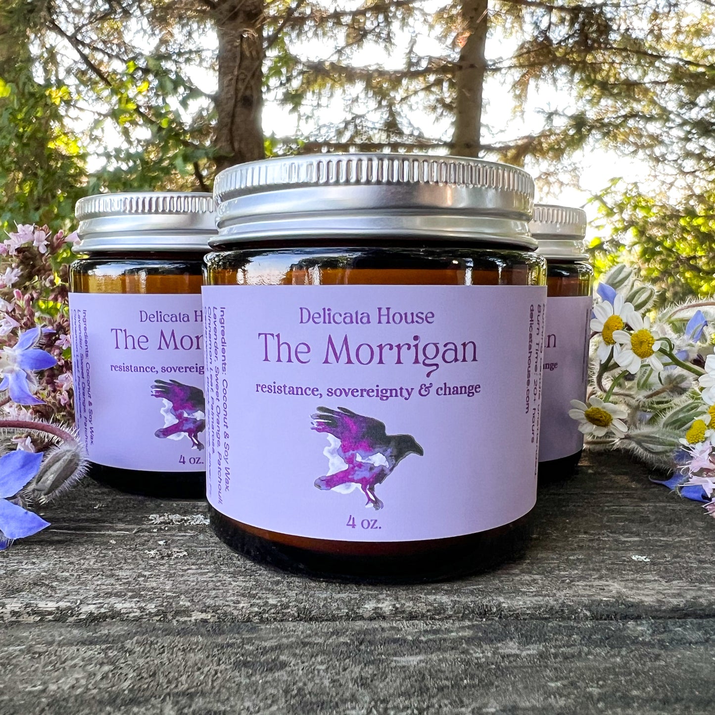 The Morrigan Candle - For Resistance, Sovereignty & Change - Phthalate Free, Vegan, Hand-Poured, Coconut Soy Wax Candle, Mythology, Folklore