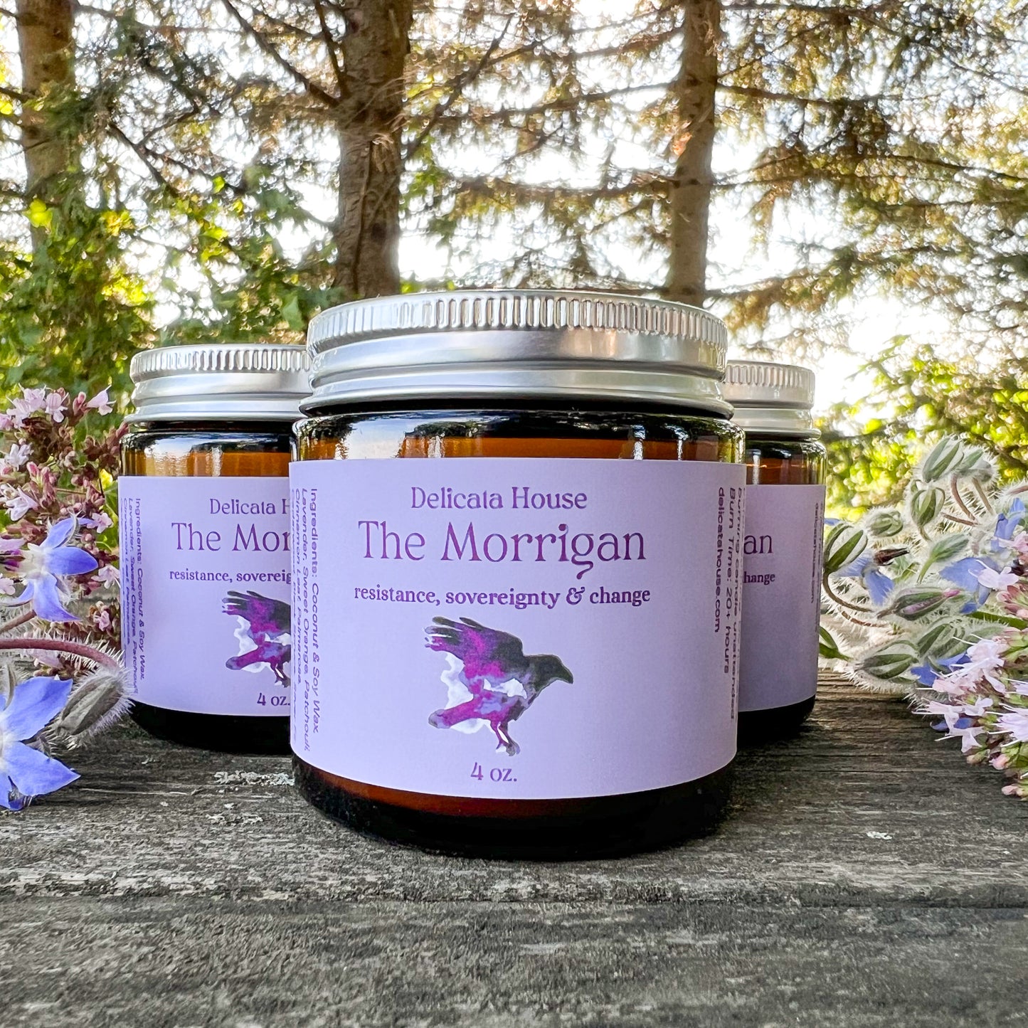The Morrigan Candle - For Resistance, Sovereignty & Change - Phthalate Free, Vegan, Hand-Poured, Coconut Soy Wax Candle, Mythology, Folklore