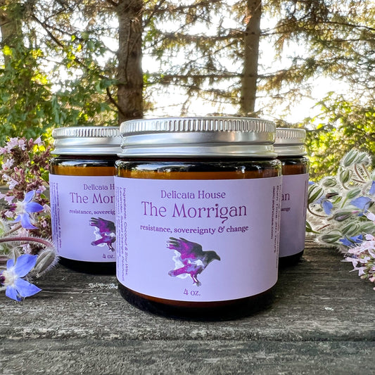 The Morrigan Candle - For Resistance, Sovereignty & Change - Phthalate Free, Vegan, Hand-Poured, Coconut Soy Wax Candle, Mythology, Folklore