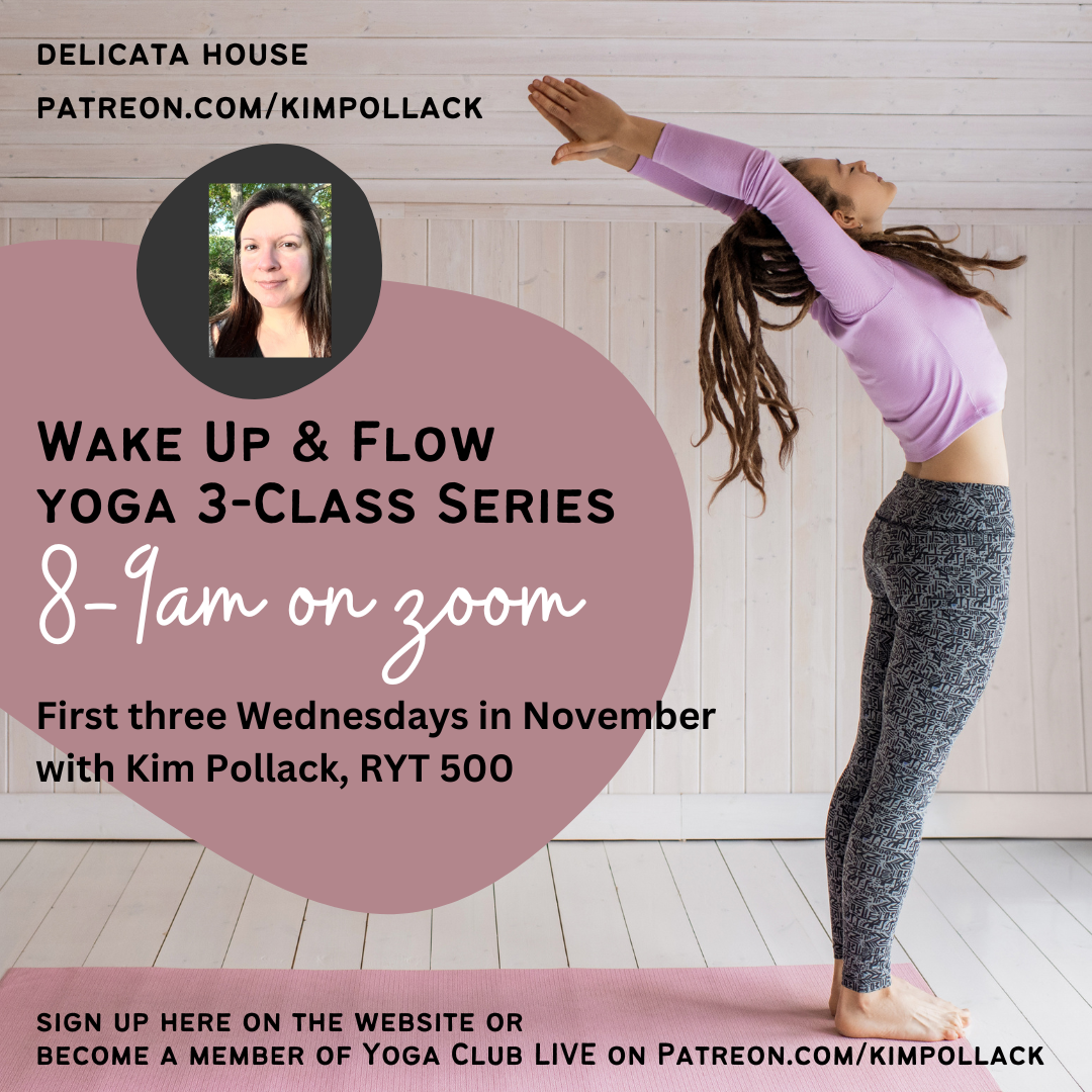 November Wednesday Morning Yoga - Wednesday mornings 8-9 am EST - LIVE on Zoom - Gentle Yoga - Vata Balance - Yoga for Fall