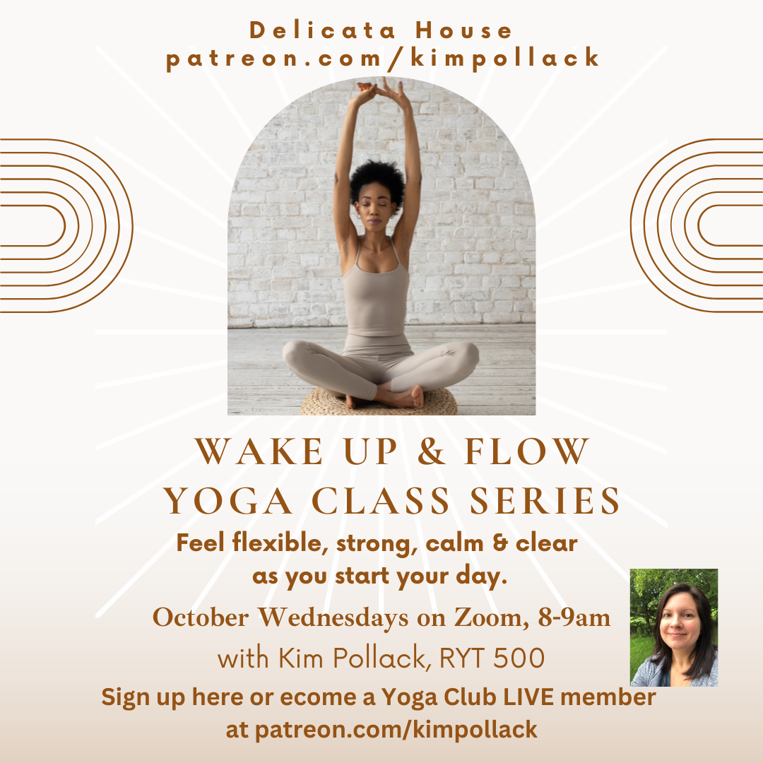Wake Up & Flow Yoga Class Series - October Wednesdays 8-9am EST - LIVE on Zoom