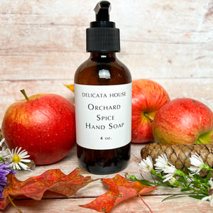 Hand Soap - Orchard Spice Liquid Hand Soap - Kitchen Hand Soap - Liquid Hand Soap for Her - Family Hand Soap - Aromatherapy Hand Soap - Wellness Gift