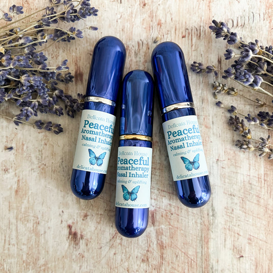 Peaceful Aromatherapy Nasal Inhaler - Aromatherapy for Calm, Anxiety Relief, Upliftment, Stability