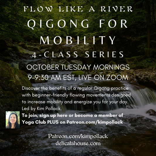 Qigong for Mobility 4-Class Series - October Tuesday mornings 9-9:30am EST - LIVE on Zoom