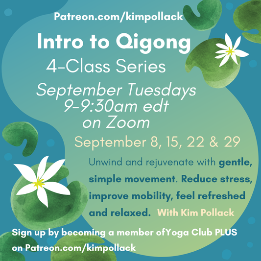 Intro to Qigong 4-Class Series - September Tuesday mornings, 9-9:30am edt on Zoom