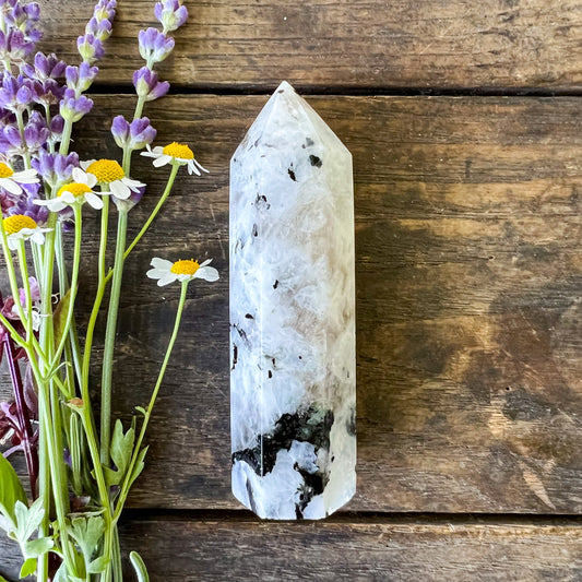 Rainbow Moonstone Crystal Tower - Crystal Healing - Energy Healing