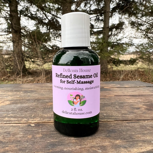 Massage Oil - Abhyanga Oil - Self-Massage Oil - Refined Sesame Oil