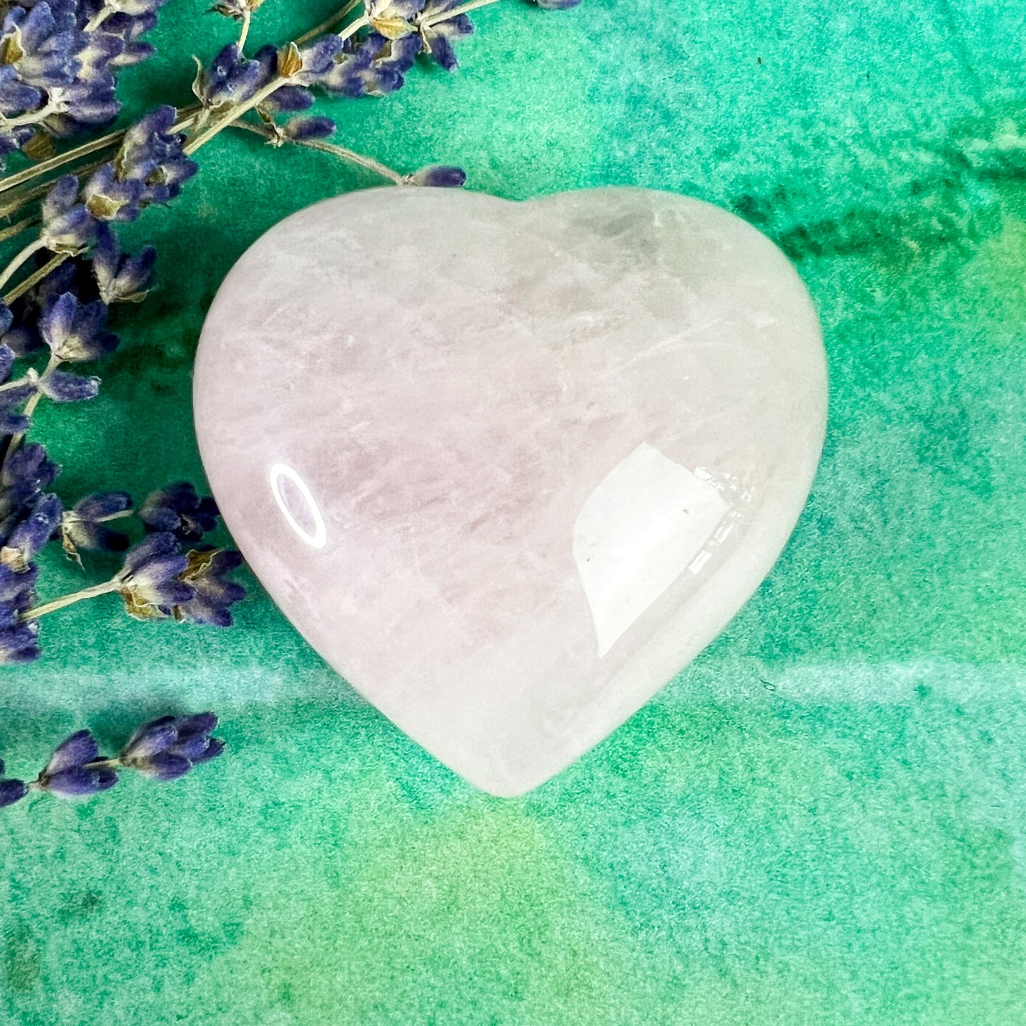 Rose Quartz Crystal Heart - Crystal for Love and Compassion - Friendship Gift