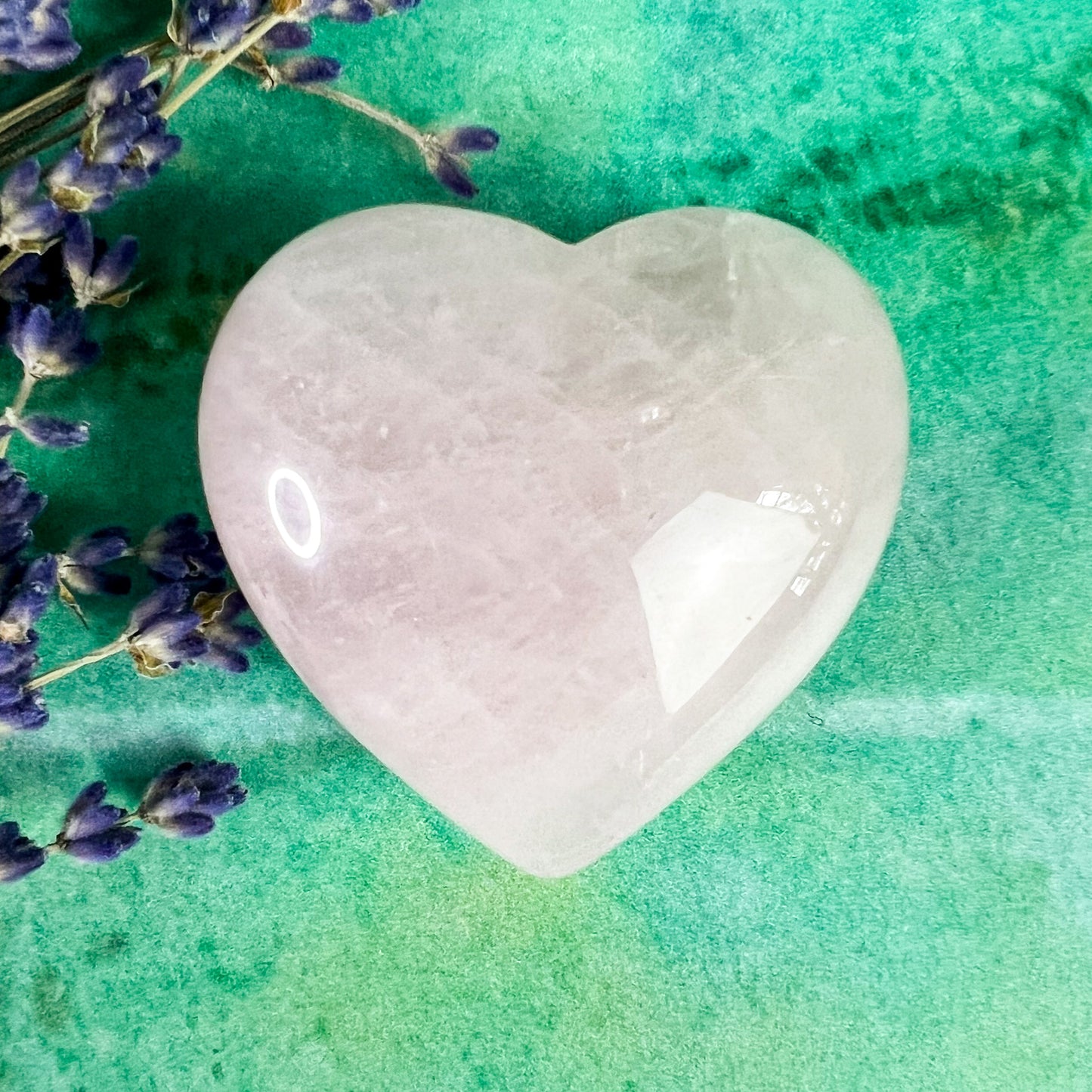 Rose Quartz Crystal Heart - Crystal for Love and Compassion - Friendship Gift