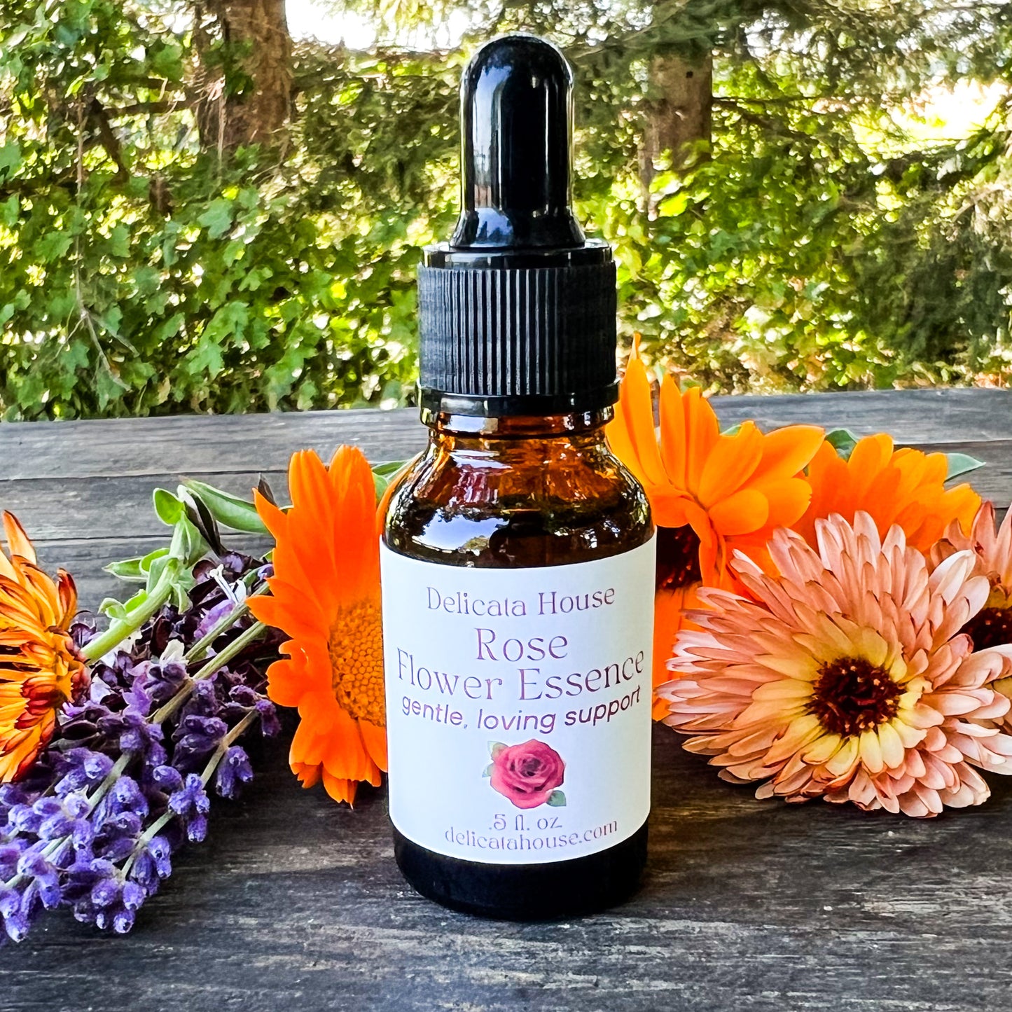 Rose Flower Essence - Rose Flower Remedy - 4th Chakra Support - Heart Chakra Support - Rose Flower Elixir - Flower Essence