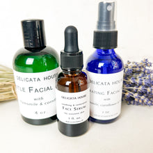 Load image into Gallery viewer, Sensitive Skincare Set - Face Wash, Toner, and Face Serum for Sensitive Skin