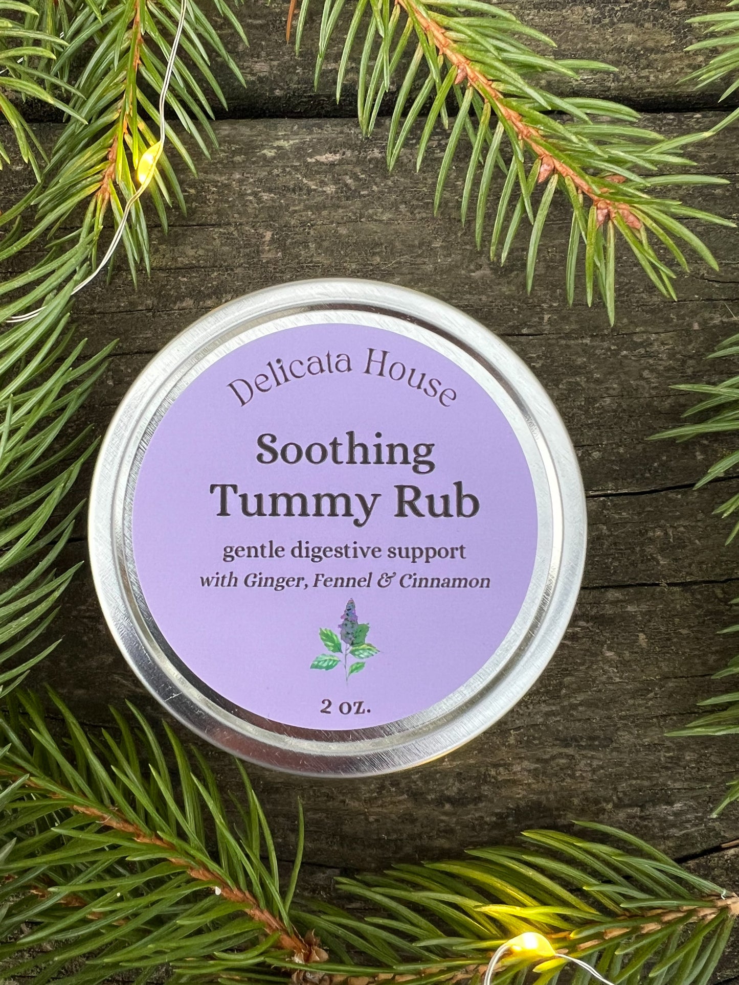 Soothing Tummy Rub - Tummy Relief Balm - Gentle Digestive Support with Ginger, Fennel & Cinnamon - Natural Nausea Relief - Natural Indigestion Relief