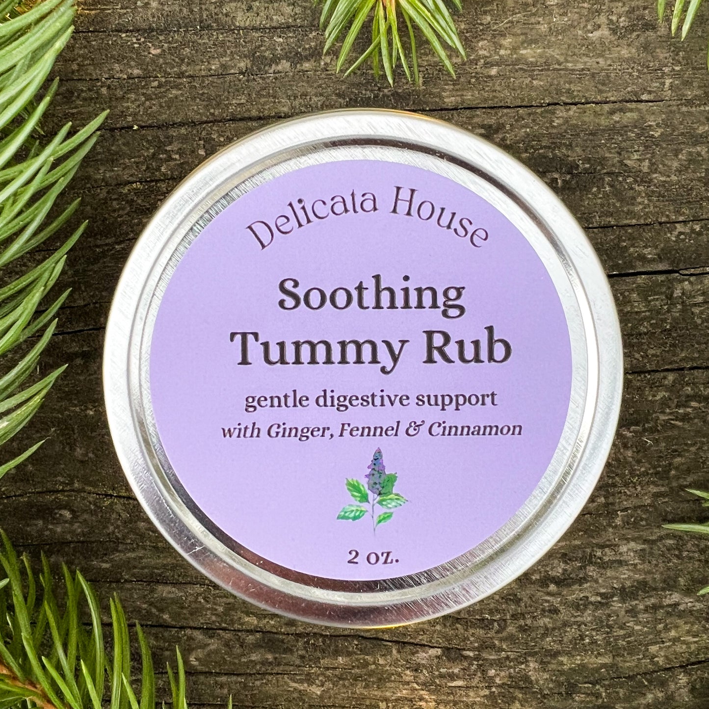Soothing Tummy Rub - Tummy Relief Balm - Gentle Digestive Support with Ginger, Fennel & Cinnamon - Natural Nausea Relief - Natural Indigestion Relief