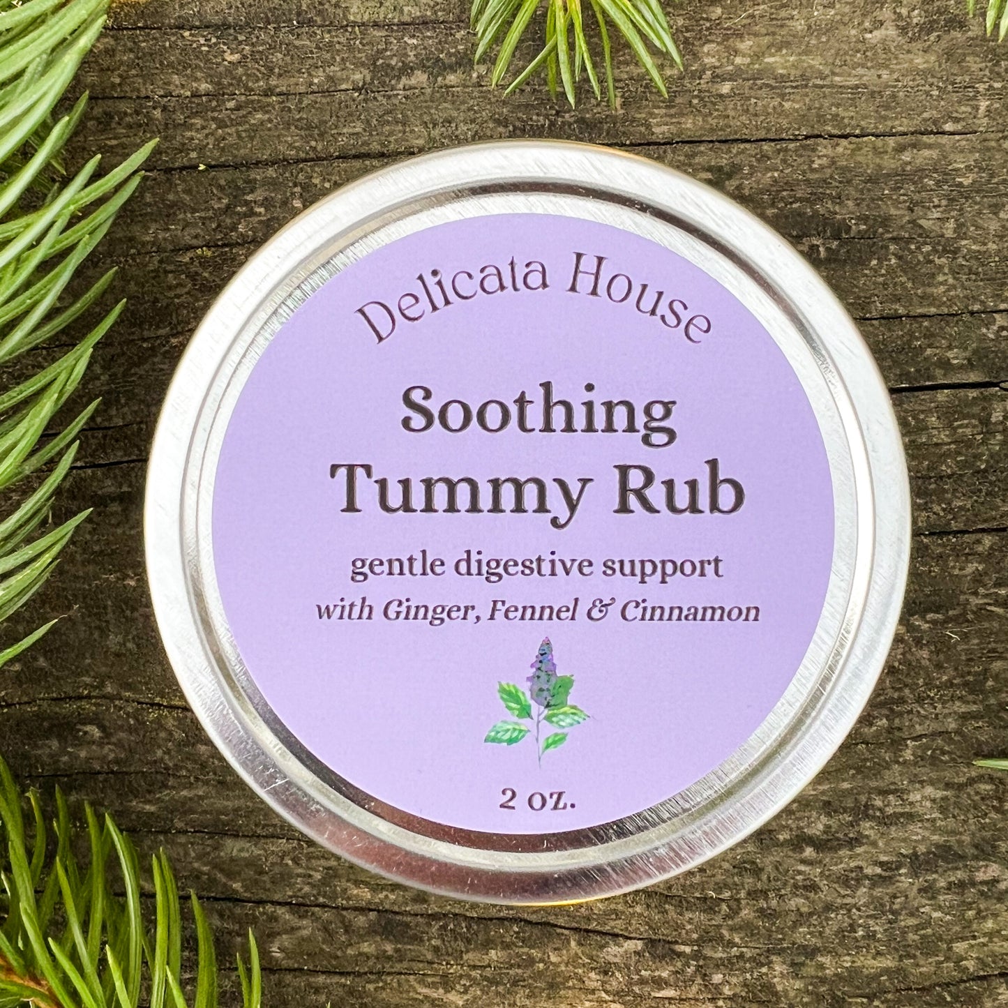 Soothing Tummy Rub - Tummy Relief Balm - Gentle Digestive Support with Ginger, Fennel & Cinnamon - Natural Nausea Relief - Natural Indigestion Relief