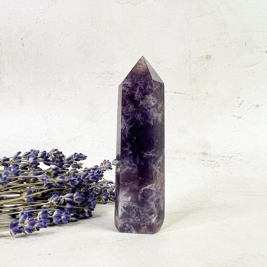 Unicorn Stone Crystal Tower - Joyful & Peaceful Crystal - Stabilizing, Balancing