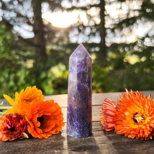 Unicorn Stone Crystal Tower - Joyful & Peaceful Crystal - Stabilizing, Balancing