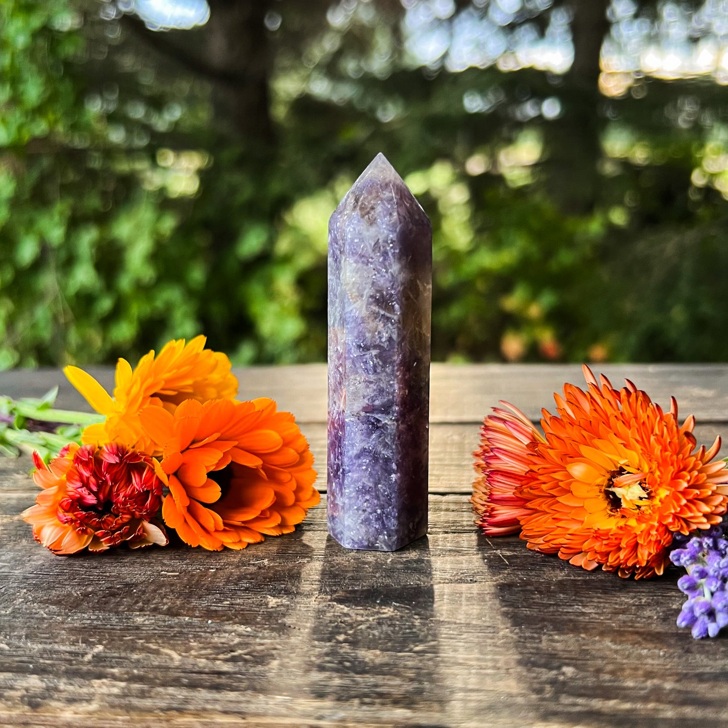 Unicorn Stone Crystal Tower - Joyful & Peaceful Crystal - Stabilizing, Balancing