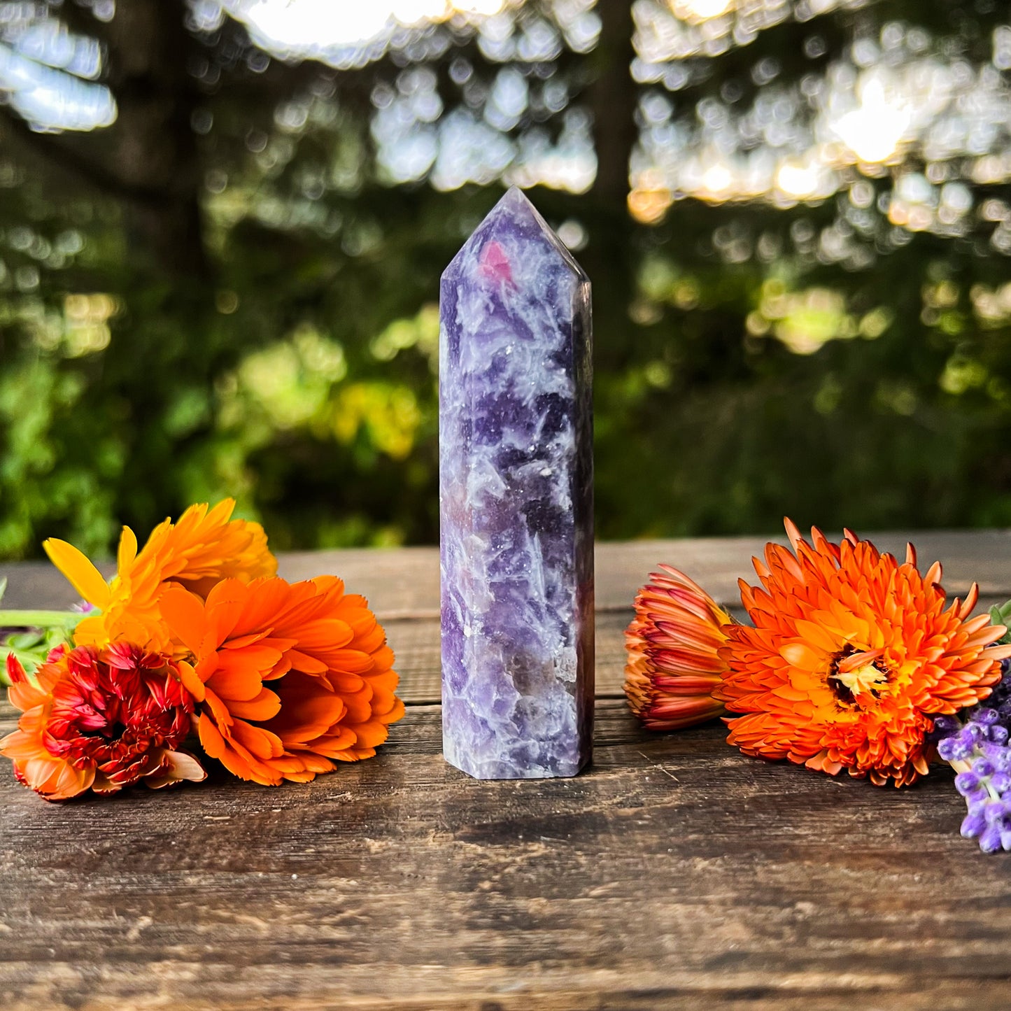 Unicorn Stone Crystal Tower - Joyful & Peaceful Crystal - Stabilizing, Balancing