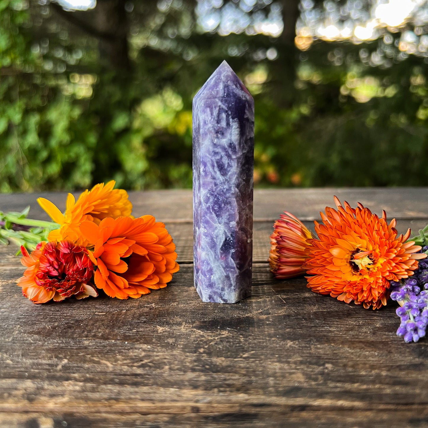 Unicorn Stone Crystal Tower - Joyful & Peaceful Crystal - Stabilizing, Balancing