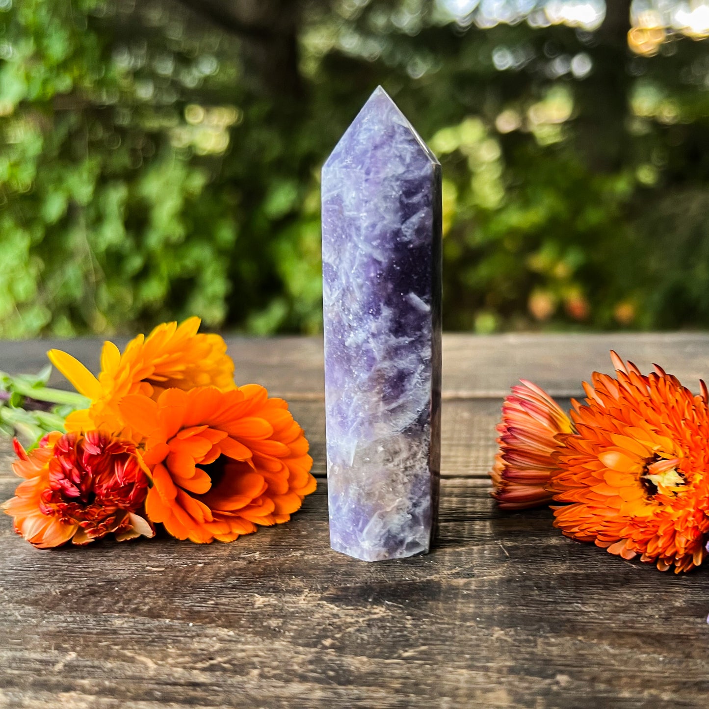 Unicorn Stone Crystal Tower - Joyful & Peaceful Crystal - Stabilizing, Balancing