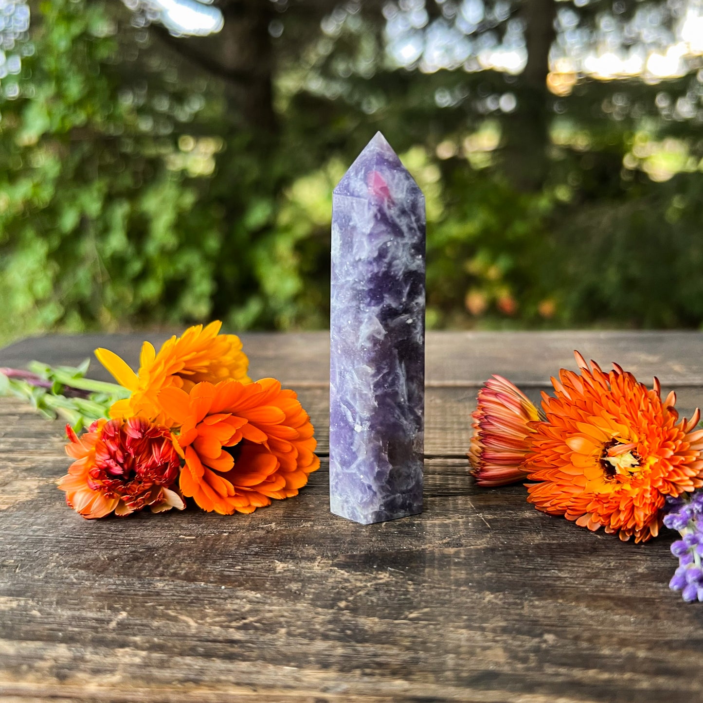 Unicorn Stone Crystal Tower - Joyful & Peaceful Crystal - Stabilizing, Balancing