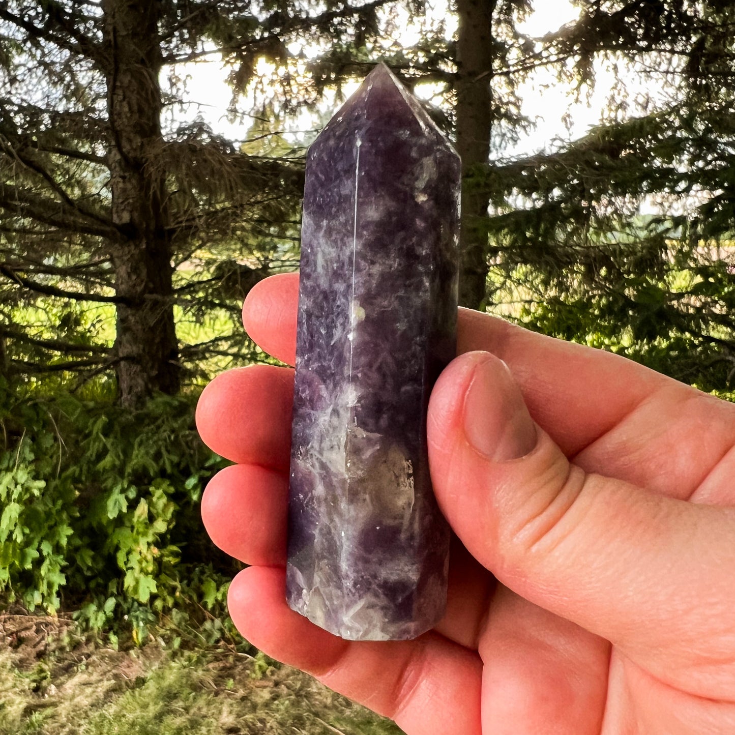 Unicorn Stone Crystal Tower - Joyful & Peaceful Crystal - Stabilizing, Balancing