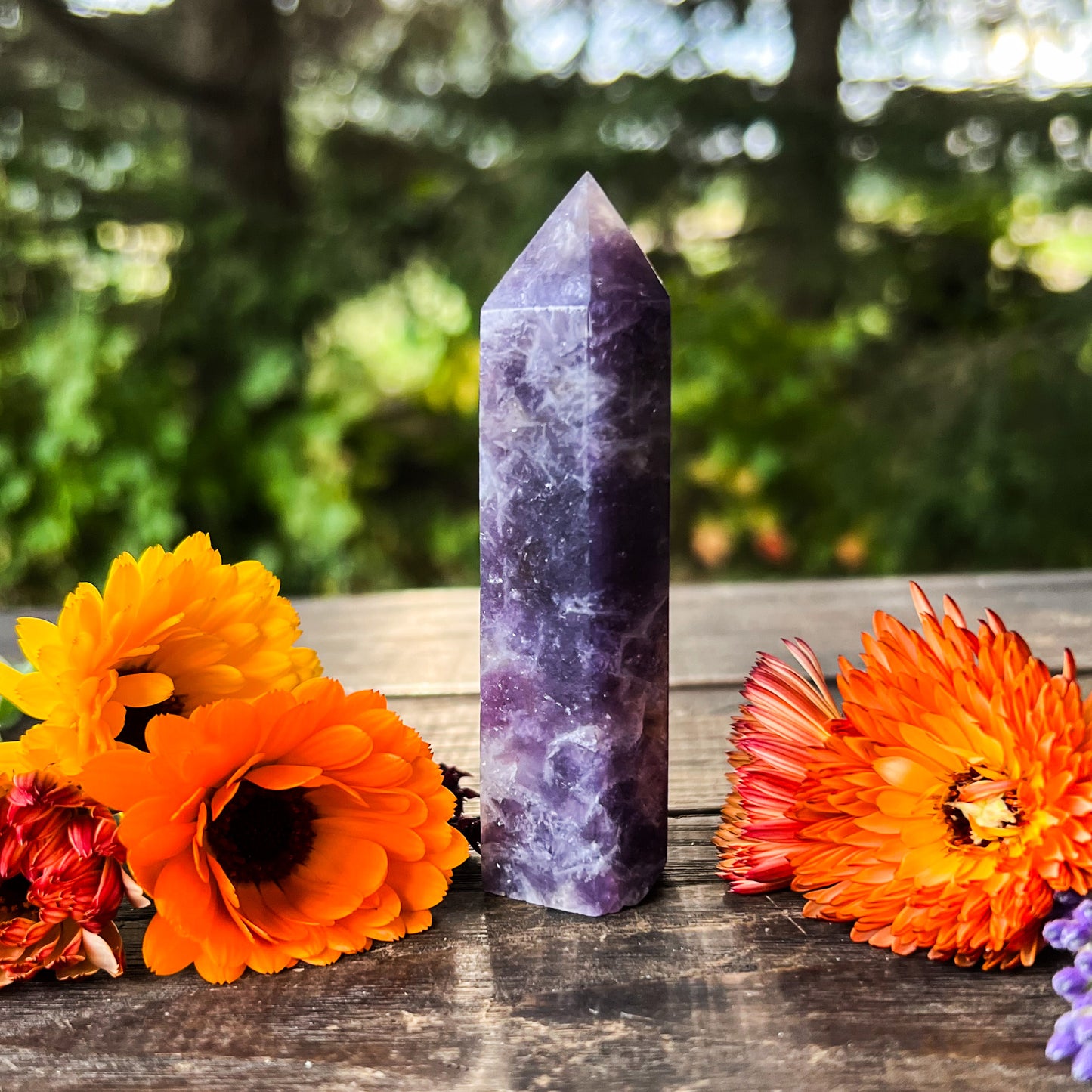 Unicorn Stone Crystal Tower - Joyful & Peaceful Crystal - Stabilizing, Balancing