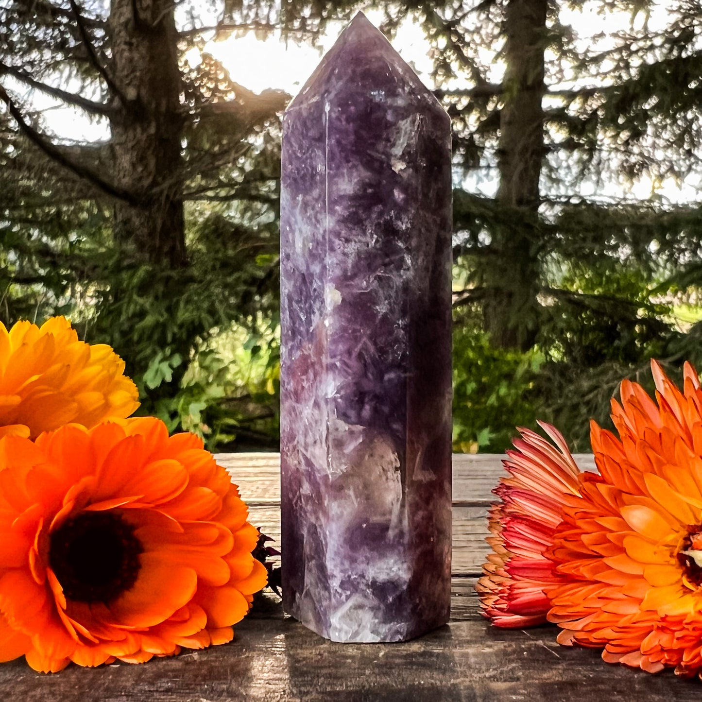 Unicorn Stone Crystal Tower - Joyful & Peaceful Crystal - Stabilizing, Balancing