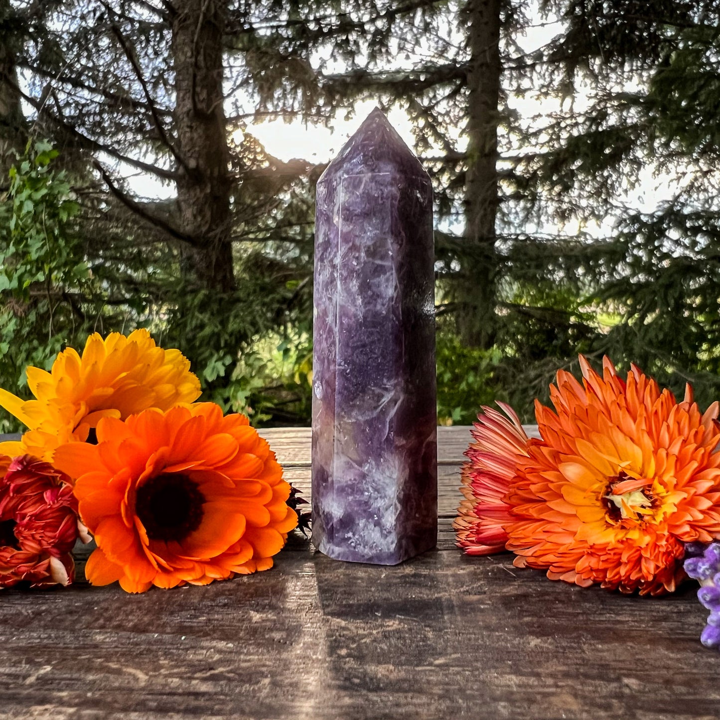 Unicorn Stone Crystal Tower - Joyful & Peaceful Crystal - Stabilizing, Balancing