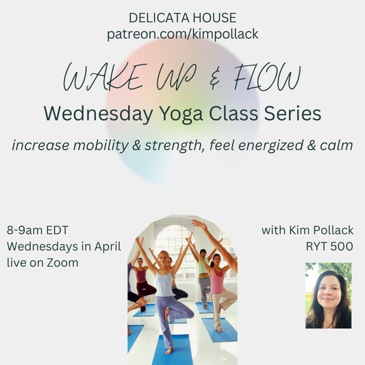 April Morning Yoga Classes - Wednesdays 8-9 am EDT on Zoom - Vinyasa + Hatha Yoga