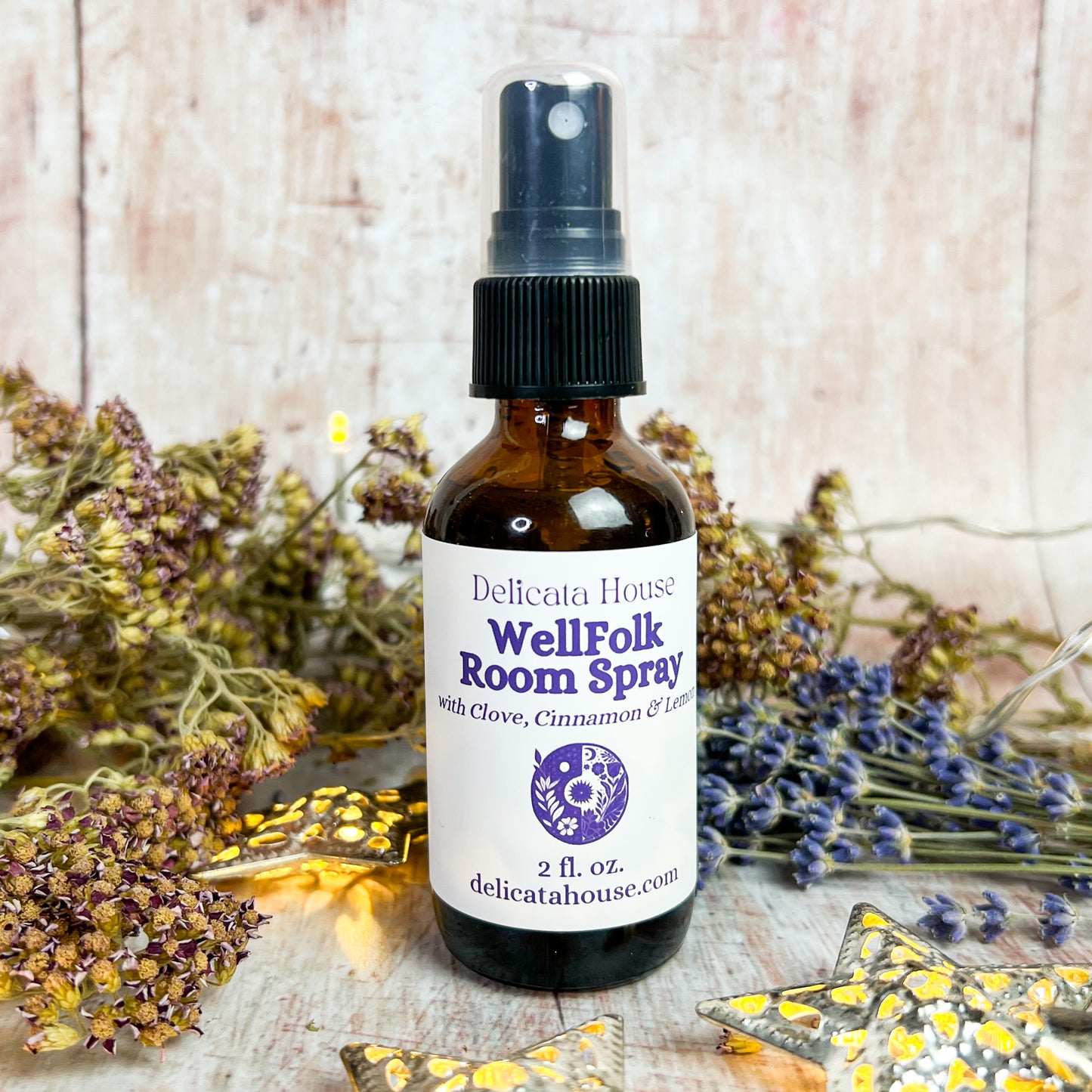 WellFolk Room Spray - Air Purifying Room Spray - Spice and Citrus Room Spray