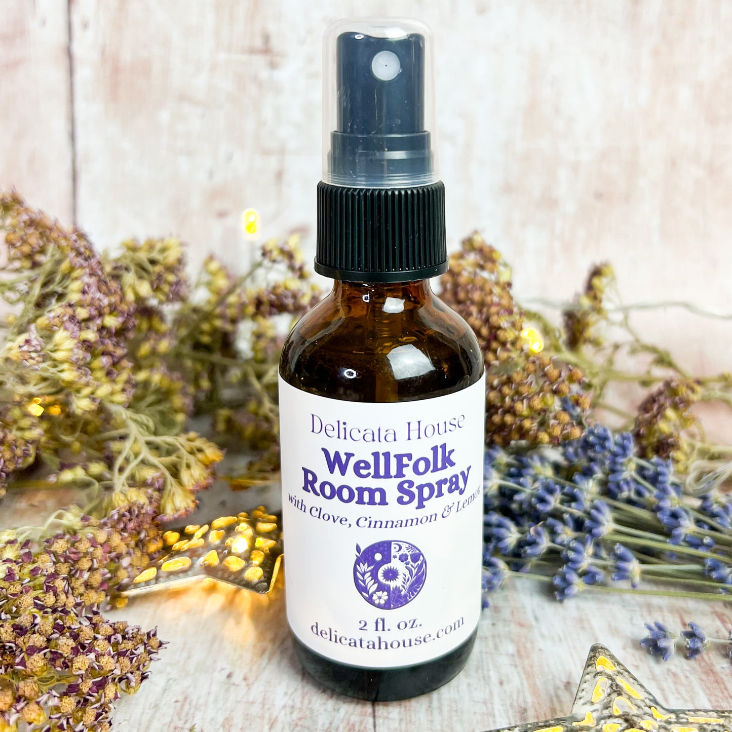 WellFolk Room Spray - Air Purifying Room Spray - Spice and Citrus Room Spray