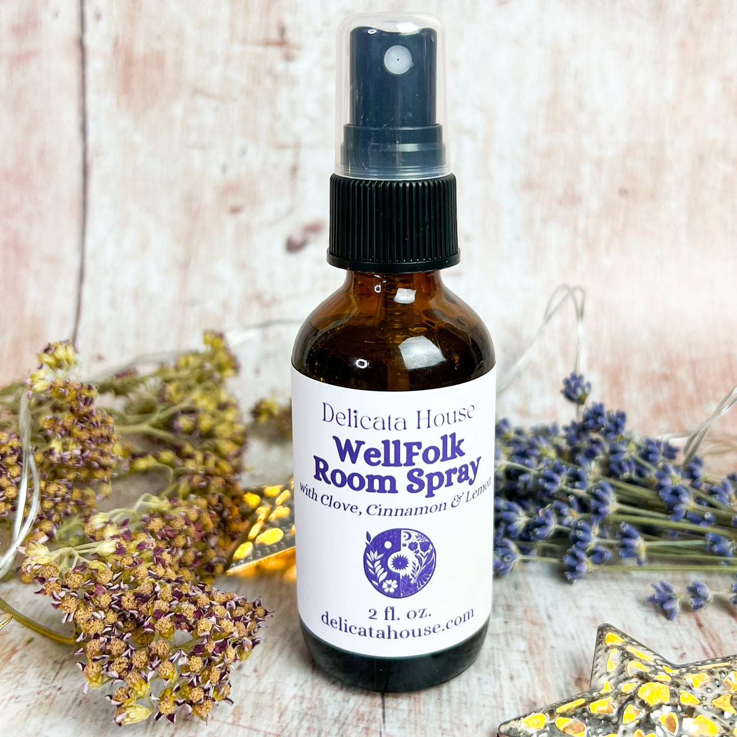 WellFolk Room Spray - Air Purifying Room Spray - Spice and Citrus Room Spray