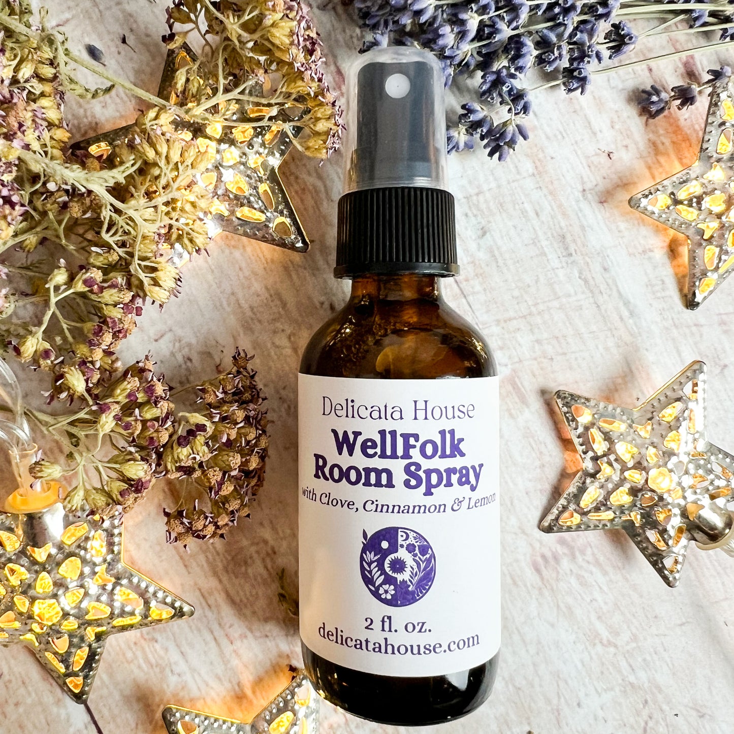 WellFolk Room Spray - Air Purifying Room Spray - Spice and Citrus Room Spray