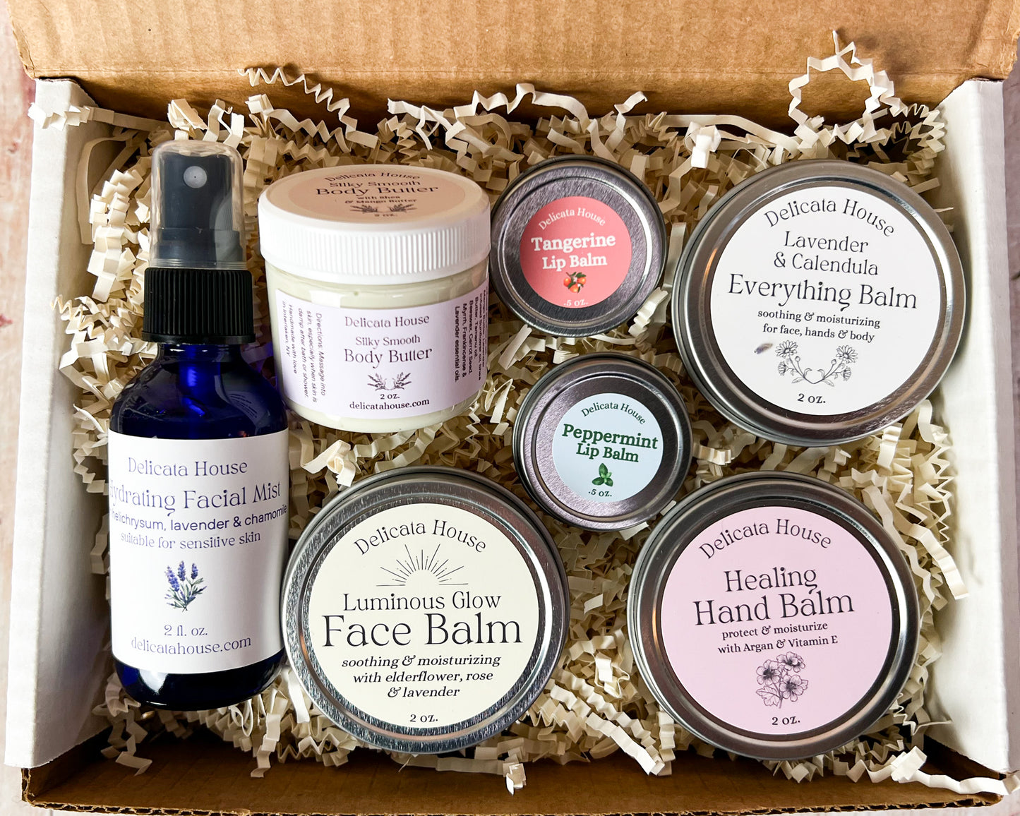 Winter Face + Body Care Set - Winter Skin Care Set - Winter Body Care Set - Winter Moisturizer Set