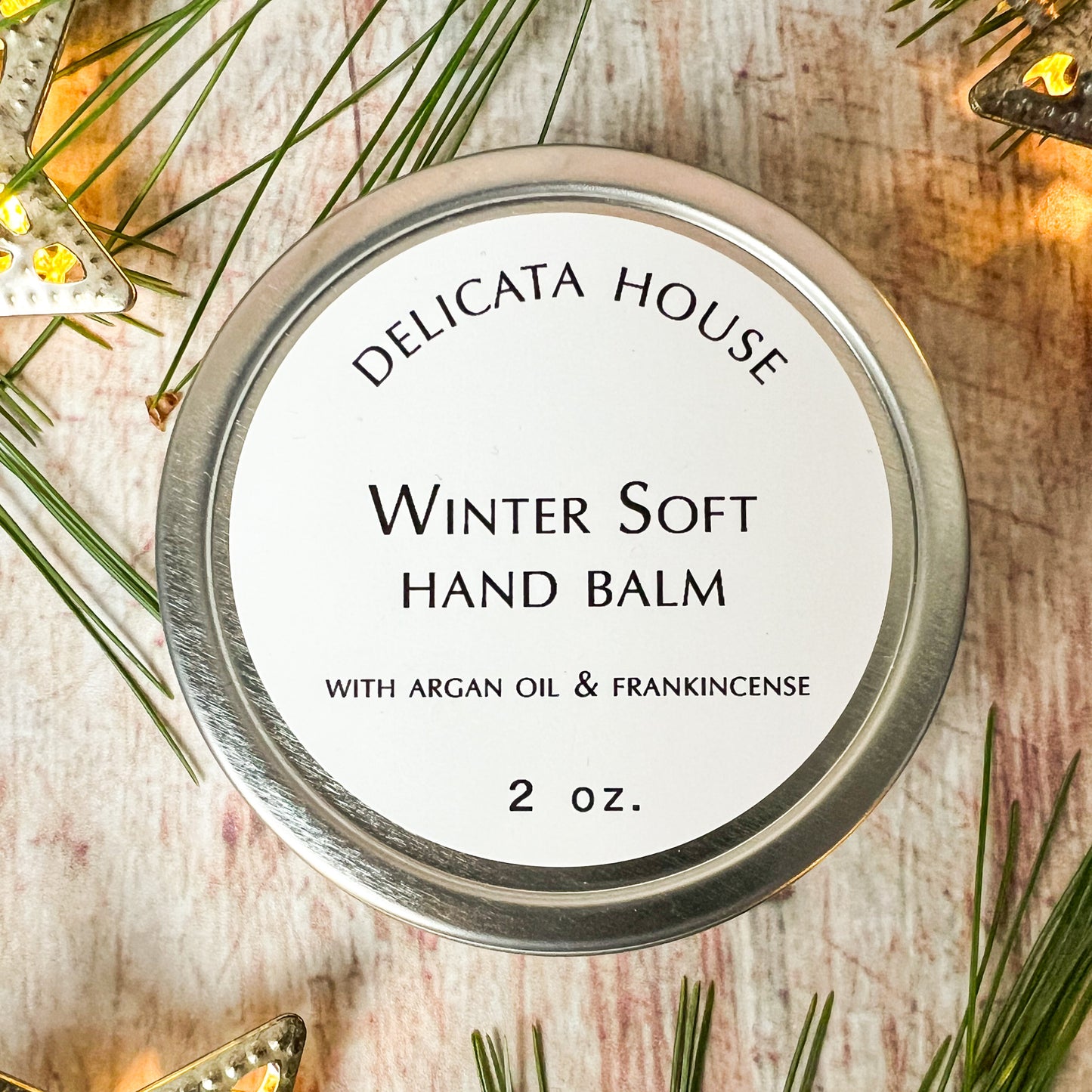 Balm - WinterSoft Hand Balm - Winter Balm for Dry Chapped Skin - Moisturizing Hand Balm - with Argan Oil, Carrot Seed, Frankincense, and Rose Geranium Essential Oils