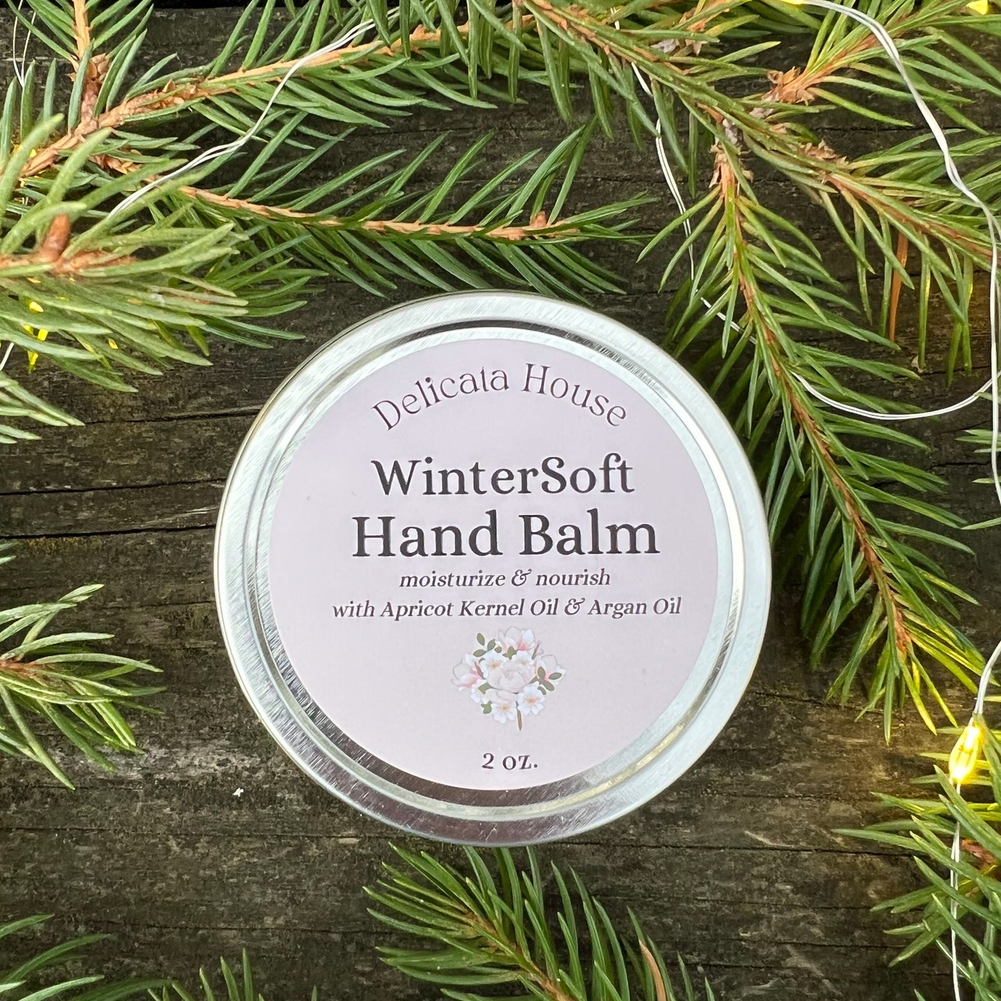 WinterSoft Hand Balm - Winter Balm for Dry Chapped Hands - Moisturizing Hand Balm - with Apricot Kernel Oil, Argan Oil, Carrot Seed, Frankincense, and Rose Geranium Essential Oils
