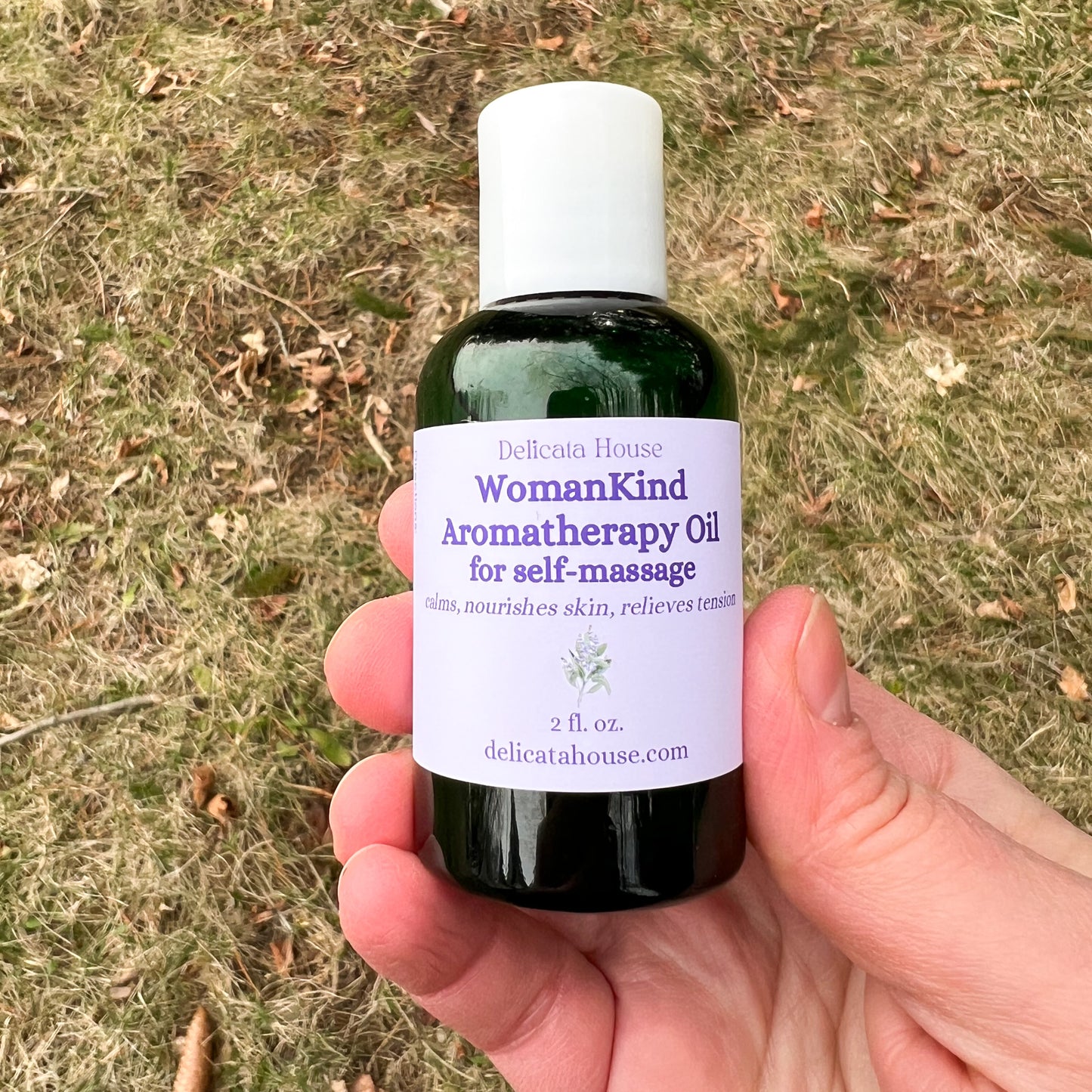 Massage Oil - WomanKind Aromatherapy Self-Massage Oil - PMS Massage Oil - Abhyanga Oil - Menopause Massage Oil