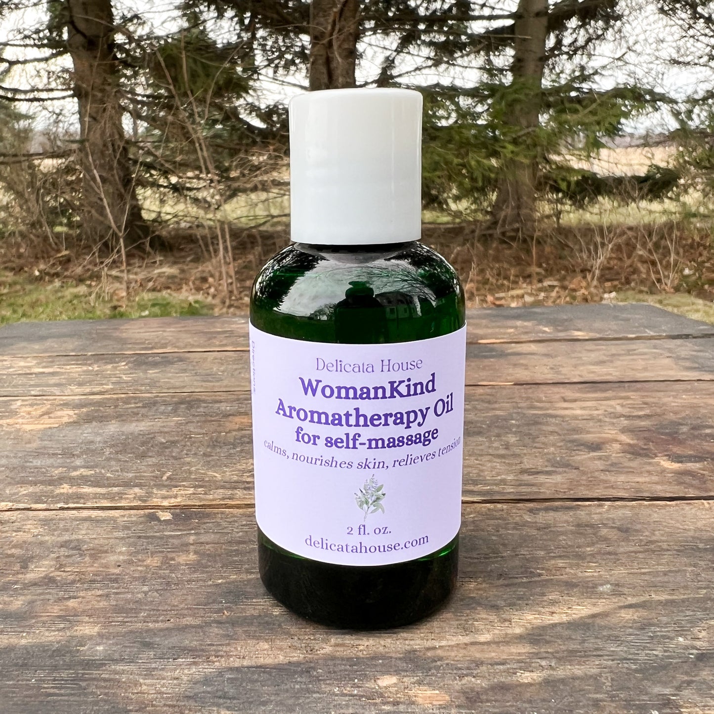Massage Oil - WomanKind Aromatherapy Self-Massage Oil - PMS Massage Oil - Abhyanga Oil - Menopause Massage Oil
