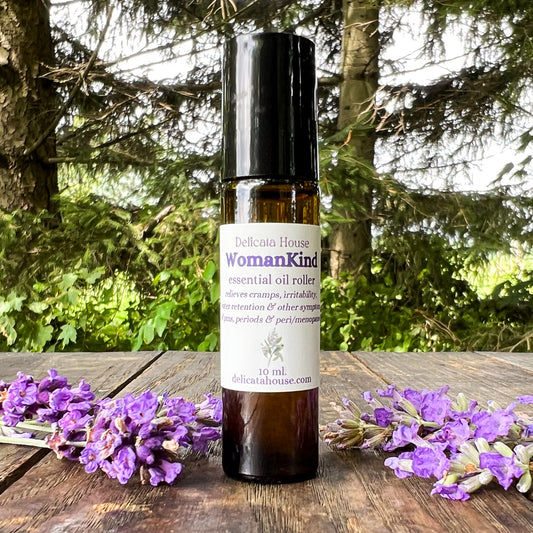 WomanKind Roller - PMS, Period, Menopause Relief Aromatherapy Roller Bottle