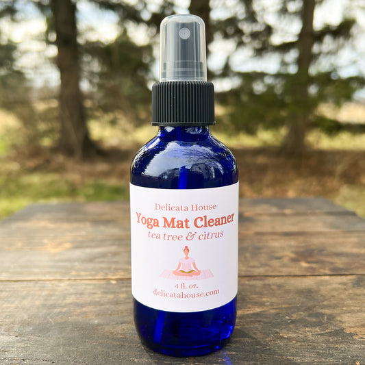Yoga Mat Cleaning Spray - Yoga Mat Spray - Cinnamon Clove and Bay Laurel Yoga Mat Cleaner Spray