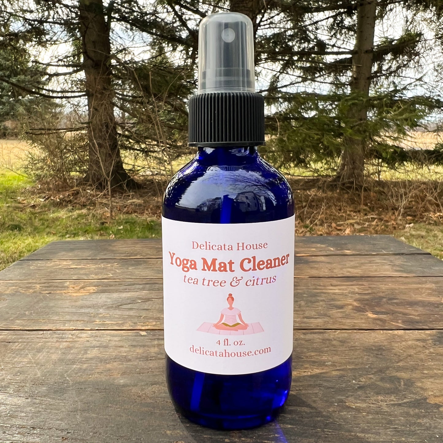 Yoga Mat Cleaning Spray - Yoga Mat Spray - Cinnamon Clove and Bay Laurel Yoga Mat Cleaner Spray