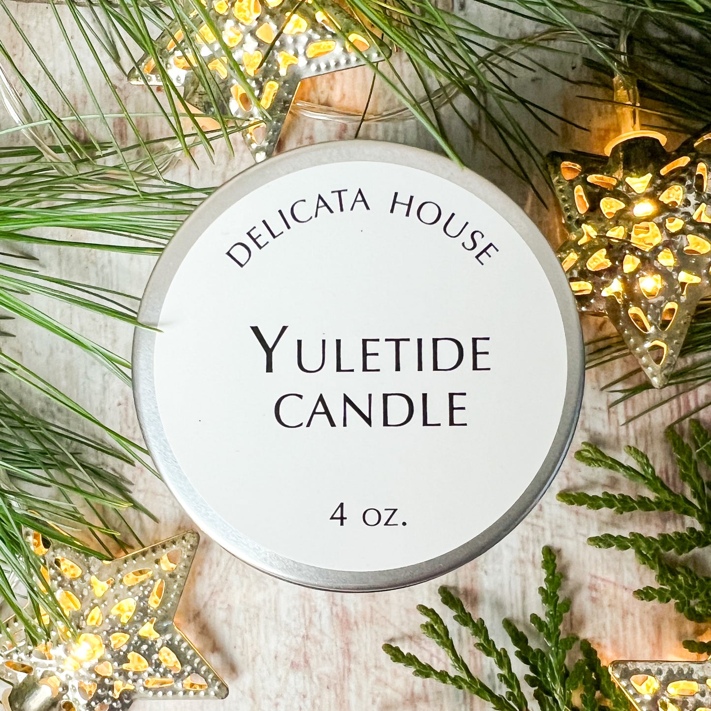 Yuletide Candle - Holiday Candle - Jar Candle with Pure Essential Oils