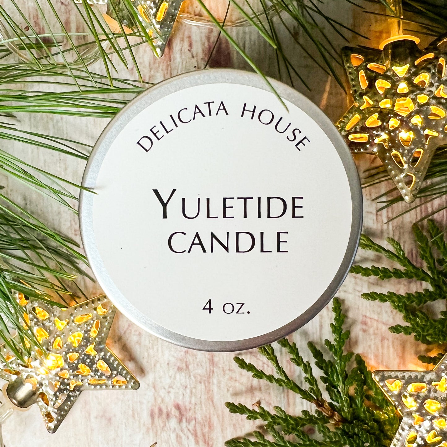 Yuletide Candle - Holiday Candle - Jar Candle with Pure Essential Oils